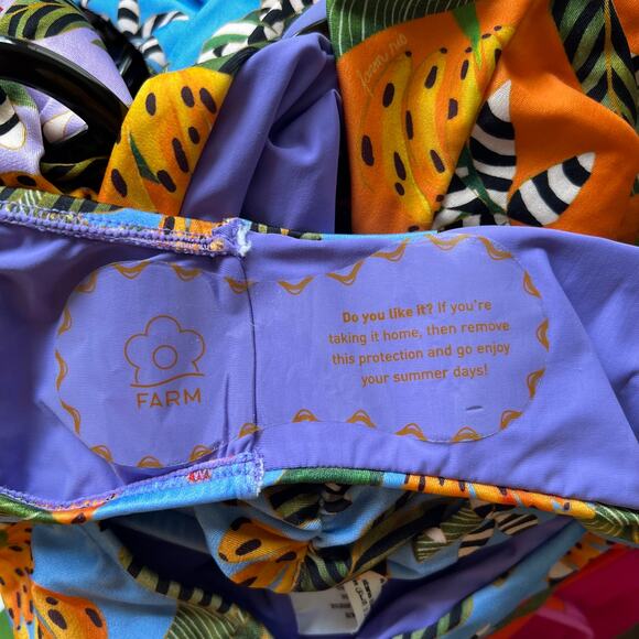 Farm Rio Cutout Bandeau One Piece/Two Piece Convertible, XS - Picture 14 of 16